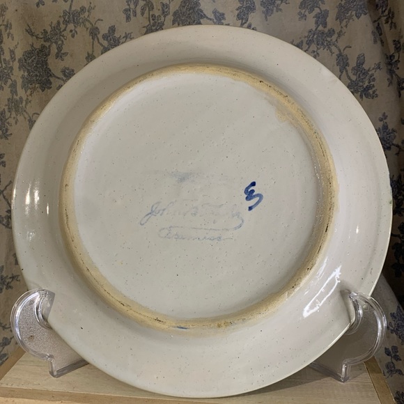 VTG John B Taylor Ceramics Hand-Painted Dinner Plate Pear and Grapes - Picture 5 of 8